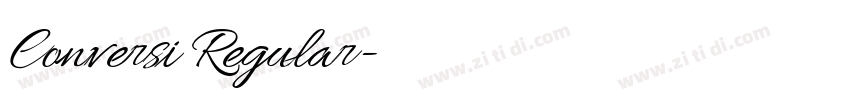 Conversi Regular字体转换 Conversi Regular字体转换